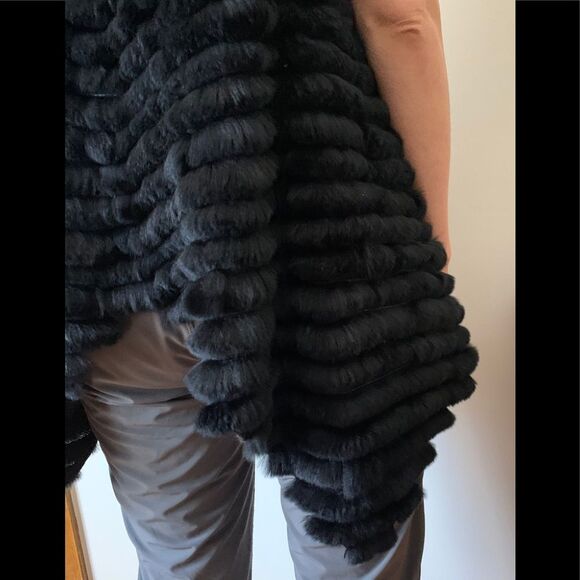 Heartloom black 100% rabbit hair vest, excellent condition, size XS/PT - Picture 6 of 8